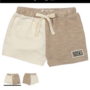 Toddler Boy Binky Bro Beige and Cream Shorts 4T